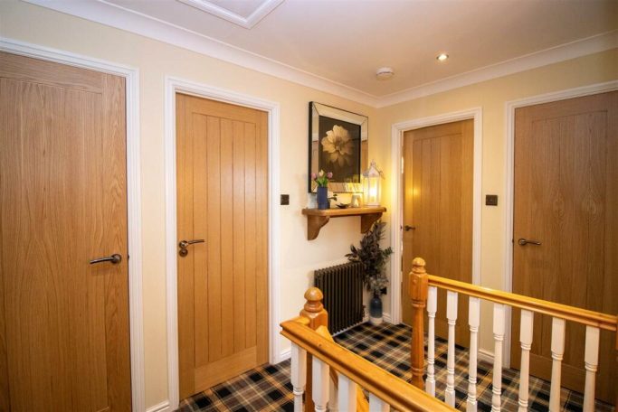 Interior solid oak door installation in Glasgow by BSM Contracts