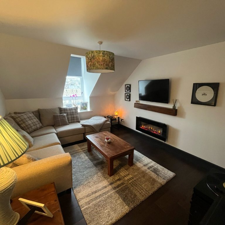 Luxury living room renovation in Glasgow by BSM Contracts