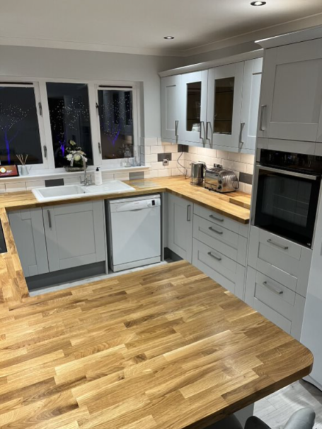 Kitchen and utility room installation in Glasgow by BSM Contracts